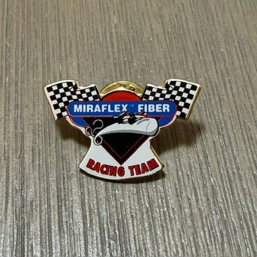 Vintage Miraflex Fiber Racing Team Lapel Pin